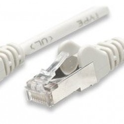 F/UTP CAT6e Patch Cable Straight Λευκό 30μ CCA