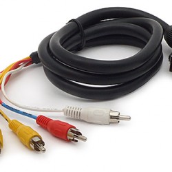 Scart αρσ. σε 6 RCA (audio: stereo) 1.5μ
