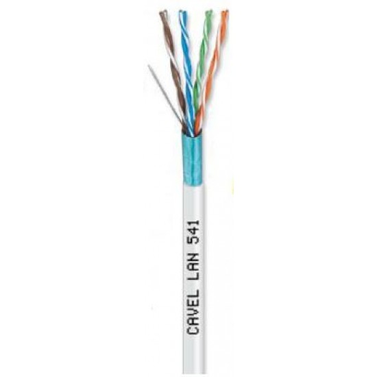 Καλώδιο CAVEL F/UTP CAT5e (300μ) LAN541 σε Λευκό χρώμα (4x2xAWG24) Χαλκός 0,51mm