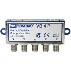 SPAUN VB4P Splitter 4 Εξόδων Με διέλευση τάσης 842217
