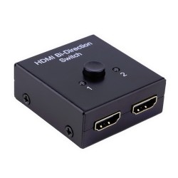 ANGA CHM-B2 Αμφίδρομος Χειροκίνητος Επιλογέας, 2 Εισόδων HDMI σε 1 Έξοδο HDMI ή 1 Εισόδου HDMI σε 2 Εξόδους HDMI