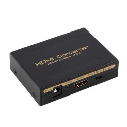 ANGA CHM-A3 Adapter HDMI in και HDMI out με έξοδο Ήχου RCA  KAI  Toslink Ιδανικό για να πάρετε έξοδο ήχου από συσκευές με έξοδο HDMI που δεν έχουν (δεν περιλαμβάνει τροφοδοτικό 5V/1A)