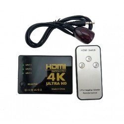HDMI Switcher PS-303-4K 3 Εισόδων - 1 Εξόδου με τηλεχειριστήριο (δεν περιλαμβάνει τροφοδοτικό 5V/1A)