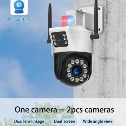 Κάμερα Anga AQ-8123ISW IP Παρακολούθησης Wi-Fi Full HD 1080p Αδιάβροχη με Αμφίδρομη Επικοινωνία και Φακό 3.6mm