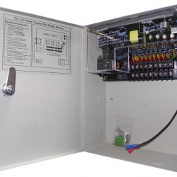 Σταθεροποιημένο τροφοδοτικό 12V / 5A / 60W, 9 εξόδων, Με δυνατότητα προσθήκης μπαταρίας 12V 7Ah, CP1209-5A-9-B