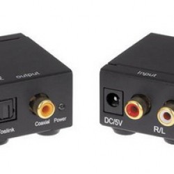 ANGA CVA-3005 Μετατροπέας Stereo RCA σε Ψηφιακό Ήχου Toslink ή Coaxial (περιλαμβάνει τροφοδοτικό 5V/1A)