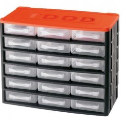 ΕΡΓΑΛΕΙΟΘΗΚΗ 33Χ17Χ26cm ΜΕ 18 ΣΥΡΤΑΡΙΑ TOOD CD 1218 121021
