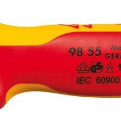 ΜΑΧΑΙΡΑΚΙ ΗΛ/ΚΩΝ ΚΥΡΤΟ ΜΕ STOP KNIPEX 98 55