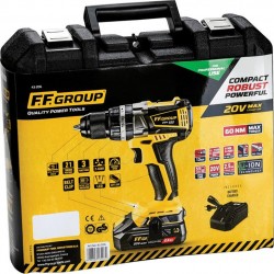 ΔΡΑΠΑΝΟΚΑΤΣΑΒΙΔΟ ΚΡΟΥΣΤΙΚΟ CHD/60-BL 20V PRO +(2x5,0Ah) +ΒΑΛΙΤΣΑ, FF GROUP 43200